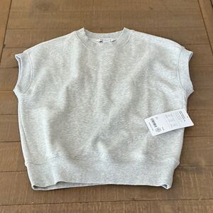 Athleta Gray Sleeveless Sweatshirt
